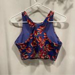 Athleta  long line conscious crop tropical sports bra sz large Photo 5
