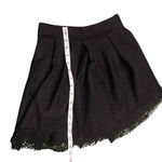 Chic Black Mesh Skater Skirt Photo 5