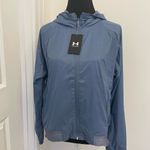 Under Armour Woven Full Zip Reversible Jacket Windbreaker Warm Up Pockets NEW Photo 1
