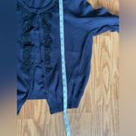 Boden Cashmere Angora Blend Navy Cardigan Sweater With Rosette Appliqué Sz 10 Blue Photo 6