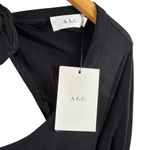 ALC Frank NWT A.L.C. Freya Tie Back Cut-Out Long Sleeve Dress in Black Jersey Size Large Photo 4