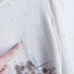 Escada Vintage Semi Sheer Long Sleeve Beaded Blouse Tan Size M Photo 5