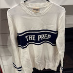 Ellsworth & Ivey Womens The Prep Crewneck Ivory Large EIV Photo 0