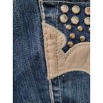 Liuces Jeans Womens Size 18 Slim Fit Rhinestones Embellish Rise Western Cowgirl Blue Photo 10