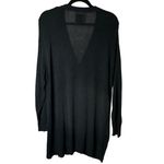 margaret o'leary Margaret O’Leary Black Viscose Blend Cardigan Sweater Button Up USA Dry Clean Photo 3