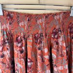 Natural Life  L/XL Womens Smocked Elastic‎ Waist Pull On Floral Maxi Skirt Boho Photo 1