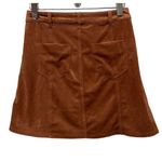 Y2K Mossimo Camel Faux Suede Button A Line Mini Skirt Size 2 Small Festival Boho Brown Photo 1