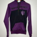Motorfist zip up fleece lined purple hoodie pockets snowboarding small / medium Photo 4