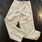 Tan & white ladies dress pants handmade medium fit Photo 0