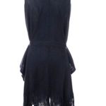 Grey Knit Belt Tie Waist Wrap Poncho Cardigan OSFM Gray Photo 7