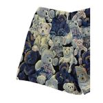 SheIn Tapestry TEDDY BEAR Print Woven Mini Shorts Cosplay Festival Artsy Cute Size XS Photo 5
