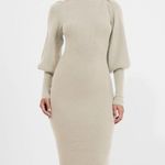 French Connection NWT Babysoft Joss Knit Dress In Color ECRU Photo 1