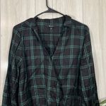 Madewell  Wrap Front Shirt in Palma Plaid size M Medium G8903 Photo 3