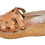 Sam Edelman  Regis Leather Cork Wedges with Round Toe Size 8 Photo 6