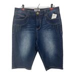 None NWT‎ Phat Fashions 18 Bermuda Denim Shorts Photo 0