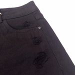 True Craft Black Brooklyn Festival Denim Shorts-Size 15-Frayed-Distressed-NEW Photo 3