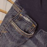 Oh baby motherhood distressed pockets jeans skirt size small Blue Photo 1