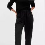 Gap XL Cargo Pants Mid Rise Black Twill Pull On Boho Elastic Waist Boho Grunge Photo 0
