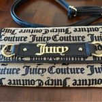 Juicy Couture Gothic Juicy Jacquard Wallet on a String Crossbody Purse EUC Photo 2