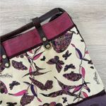 Lucky Brand  Vintage Butterfly Leather Canvas Drawstring Backpack Photo 4