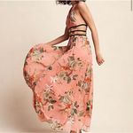 EXPRESS Pink Floral Cut Out Maxi - Small Photo 11