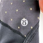 Lululemon  Women's Running Leggings‎ – Black with Gold Dot Detail 8 Tight Photo 2