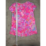 Lilly Pulitzer NWT Etna V-Neck Top Pink Isle Shell Me Something Good Women's Photo 7