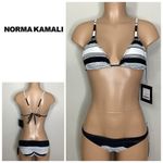Norma Kamali New.  striped bikini. Retails $240. Small Photo 1