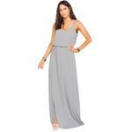 Show Me Your Mumu Gray Kendall Maxi Dress Size Large New With Tags Photo 2