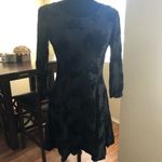 Planet Gold JUNIORS FLOCKED FIT FLARE DRESS BLACK Photo 1