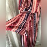 City Triangles short Lined inside Bohemian Off-Shoulder romper Maxi Dress size L Photo 5