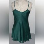 Victoria's Secret VTG VICTORIA’S SECRET 100% SILK Chemise Babydoll Nightie Green Gold Small Photo 2