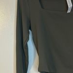 CRZ Yoga Olive Green Long Sleeve Fitted Crop Blouse Photo 4