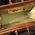 Ralph Lauren Tartan Plaid Brown Green Plaid Doctor's Bag Boston Weekend Suitcase Photo 7