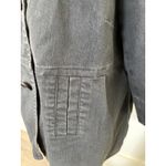 Avenue  Plus Size Jacket, Women's Gray 3/4‎ Sleeve Button Down Coat Photo 2