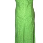 Haris Cotton 100% Linen Maxi Dress Green Photo 1