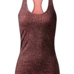 Lululemon Lulu Cool Racerback Bubbles Sunny Coral Deep Coal Sleeveless Stretchy Tank Top 4 Photo 4