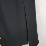 Jones New York Structured Wrap Dress 4 Black Tie Belt Maxi Cocktail Party LBD Photo 13