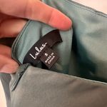 Lulu's Sage Asymmetrical satin Dress “like what you see” Green Photo 8