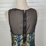 Armani Exchange  Blue Black Sleeveless Blouse Top Medium Photo 3