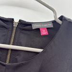 Vince Camuto Black Draped Zip Accent Sleeveless Top Size 10 Workwear Photo 2