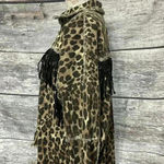 Leopard Print Jean Jacket Brown Size L Photo 7