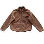 O’Neill Women’s XS Brown‎ Sutton Fleece Pullover Mock Neck Half Zip Jacket Brown Photo 1