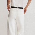 Madewell Jeans The Harlow Wide-Leg Baggy Straight in Tile White 33 NWT New Photo 1