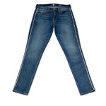 7 For All Mankind  The Ankle Gwenevere Jeans Womens 26 Medium Wash Ankle Stripe Photo 0