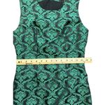 Banana Republic L'Wren Scott For Black And Green Jacquard Sheath Dress Size 2 Photo 9