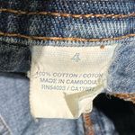 Old Navy Vintage 2002 Denim Skirt Short Midi Front‎ Split 100% Cotton Size 4  Photo 7