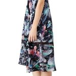 Hunter Bell  Printed Harrison Dress Midi Button Front Flutter Ruffle Sleeves 0 Photo 3