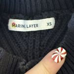 Marine layer Black Skylar Sweater Womens XS Turtleneck Cotton Wool Blend Ribbed Photo 6