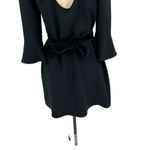 Diane Von Furstenberg ‎ Augustine Velvet-trimmed Black Dress Size 4 Photo 7
